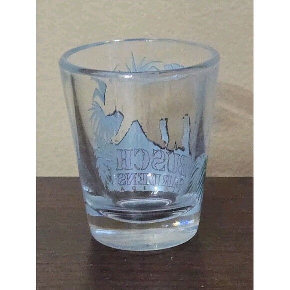 Vintage Busch Gardens Shot Glass Florida Tampa Bay Collectors Barware Theme Park - Picture 2 of 4